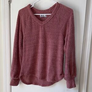 Hollister Dusty Rose V-Neck Sweater